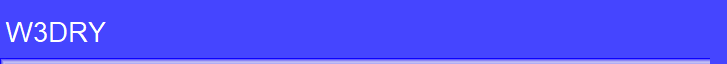 W3DRY