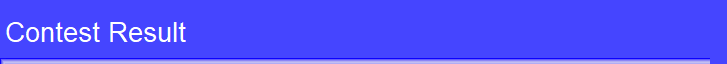 Contest Result